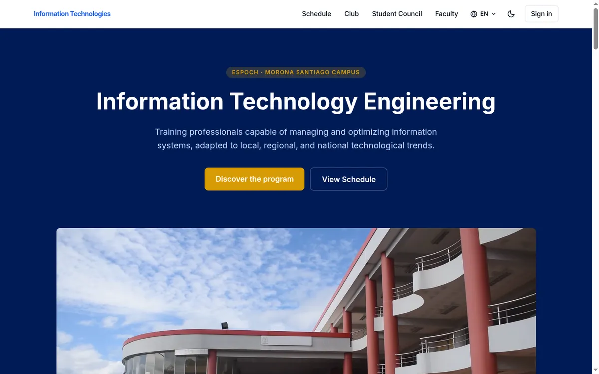 tims — ESPOCH IT program website